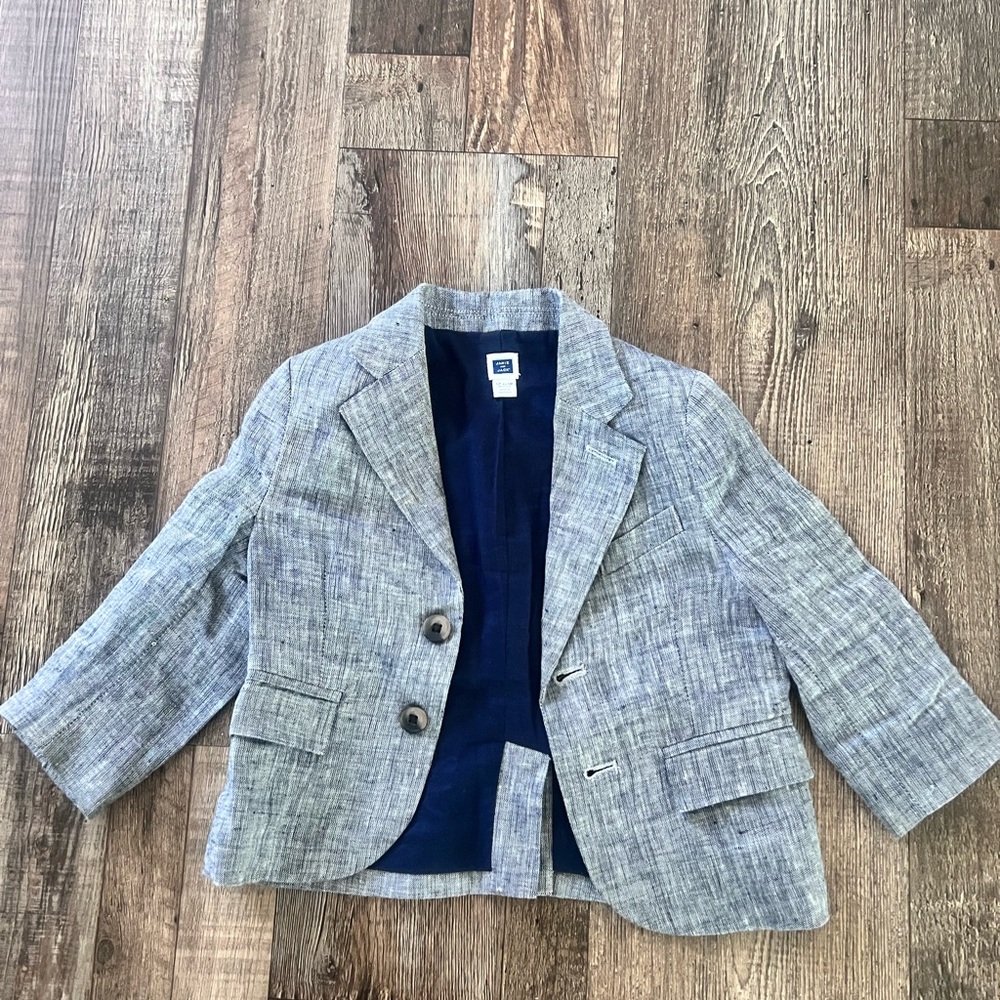 Janie and Jack light gray jacket